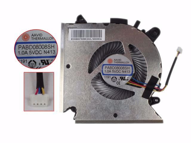 Image of High- Quality Replacement Internal CPU Cooling Fan for MSI GF63 MS-16R1 MS-16R2 GF65 GF66 GF76 Pulse GL76 MS-17L1 (BIG SIZE). Comes With Complimentary MH501 Thermal Greasen (Cooling paste).