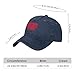 Funny Valentine's Day Cupid Cowboy Hats for Men Fashion Washed Distressed Navy Blue