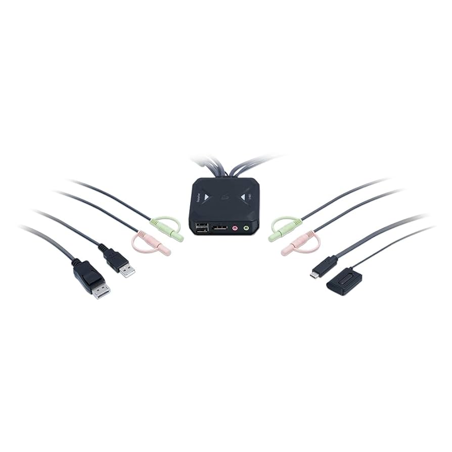 Amazon.com: IOGEAR 2-Port 4K Hybrid KVM – Share 2 Computers