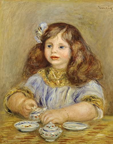 Portrait de Geneviève Bernheim par Renoir : impression sur toile 60x90cm pour salon