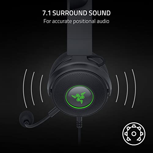 Image of Razer Kraken Kitty V2 Pro Wired RGB Headset: Interchangeable Ears (Kitty, Bear, Bunny) - Stream Reactive Lighting - Detachable HyperClear Cardioid Mic - 50mm Drivers - 7.1 Surround Sound - Black