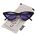GQUEEN Gafas Vintage Clout Lentes de sol tipo ojo de gato Estilo a la moda y con protección UV lentes tipo Kurt Cobain,GQZ7