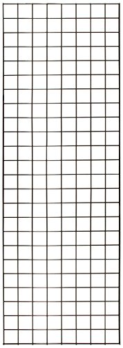KC Store Fixtures A04204 Gridwall Panel, 2' W x 6' H, Black (Pack of 3)