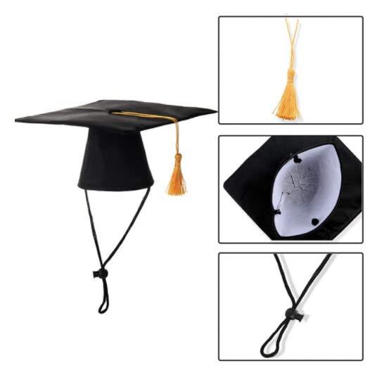 Dusenly Class of 2025 Graudation Hat Bandana 2025 Graduation Dog Cap Bandana Costumes for Pets Puppies - Image 3