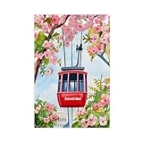 NKALFGH Roosevelt Island Impression sur toile aquarelle Décoration de chambre à coucher Cadeau 30 x 45 cm