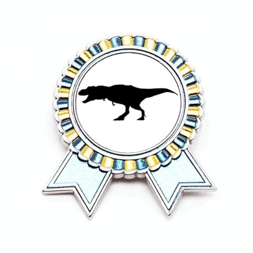 Broche dinosaure en métal taille M badge pin winner award medal