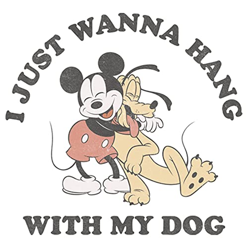 Disney Characters Mickey Dog Fill Lover Girl's Solid Crew Tee2