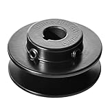 MINERGUY BK25-5/8 Pulley/Sheave, Cast Iron 2.6' OD, Single Groove Pulley V Style B Belt 5L for 5/8' Keyed Shaft