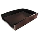 Artistic Sustainable Bamboo Curves Letter Tray 8.5 x 11 Inches, Black Coffee (ART11002C)