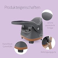 Maxi-Cosi Jay 2-in-1 Sitzerhöhung Stuhl Kind, 6 Monate - 3 Jahre, 9-15 kg, Baby Sitzhilfe, Verstellbares Tablett, Einfache Reinigung, Kompaktes Design, Geräumig, Elegance Graphite – Ansicht 6