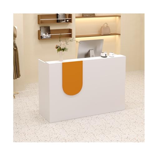 Genérico Mostrador de recepción, mostrador de Venta minorista, Caja, cajero, taquilla de Oficina con cajones, Cable, mostrador de recepción de Madera con cajones con Cerradura - Elegante Mesa de Most