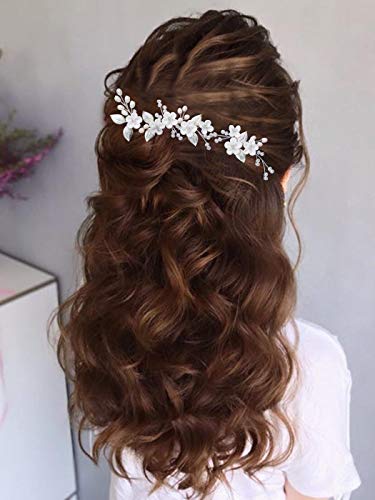Casdre HP-76-Z Flower Bridal Hair Pins Pearl Bride Wedding Hair Accessories Rhinestone Hair Piece thumb #1