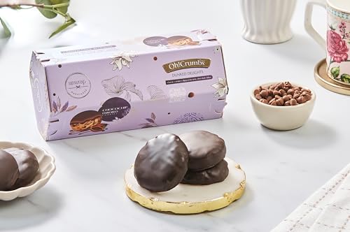 Image of Unwrap Happiness Oh Crumb Dunkin Delight Chocochip Cookies Rich Choco Layer| Soft Center | Gourmet Treat for Tea-Time| Gifting & Snacking | Freshly Sealed Pack 160g (Choco Chip)