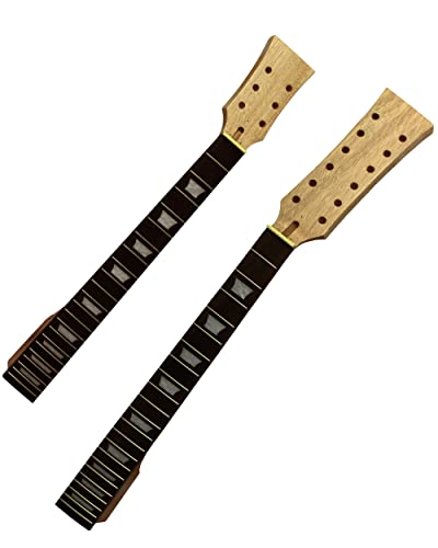 Hengyee Diy Double Neck Electric Guitar Kit With Mahogany Body Set-Neck Mahogany Neck Rosewood Fingerboard Chrome Hardware Build Your Own Guitar, (Hy-Cj-Sg02) #TOP4