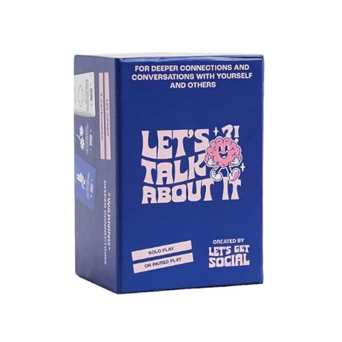Conversation Cards for Adults 120 Meaningful Conversation Starters Self Reflection & Journaling Prompts for Couples Friends & Family | Lets Talk About It