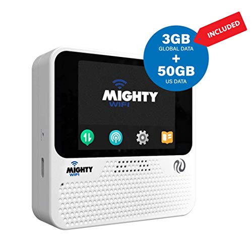 MightyWifi Cloud New Upgraded Worldwide high Speed Hotspot with US 50 GB