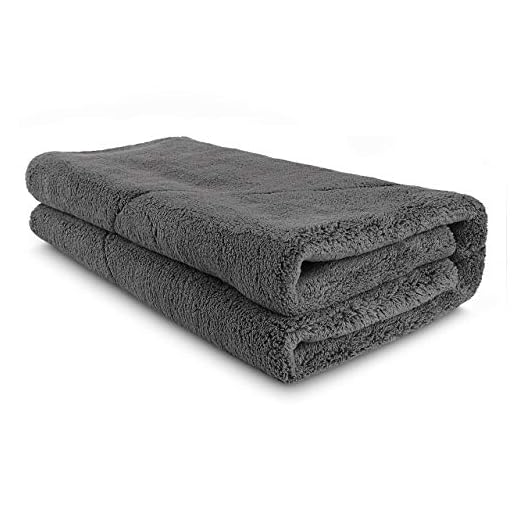 AIDEA Microfiber Drying Towel, Cleaning Cloths, Scratch-Free, Strong Water Absorption Drying Towel for Cars, SUVs, RVs, Trucks, and Boats Gifts (30 in. x 30 in.)-Grey