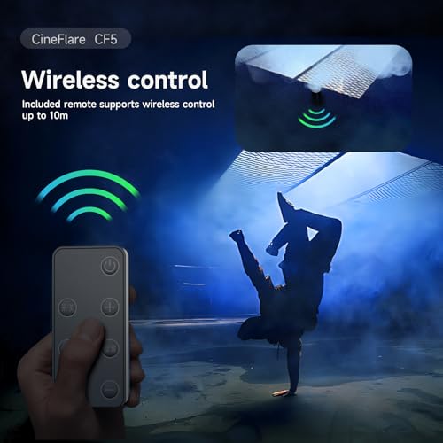 Máquina de humo portátil COLBOR de 40 W, mini generador de humo con control remoto y luces RGB para fotografía de producto, bodas, festivales, escenarios y efectos atmosféricos miniatura 4