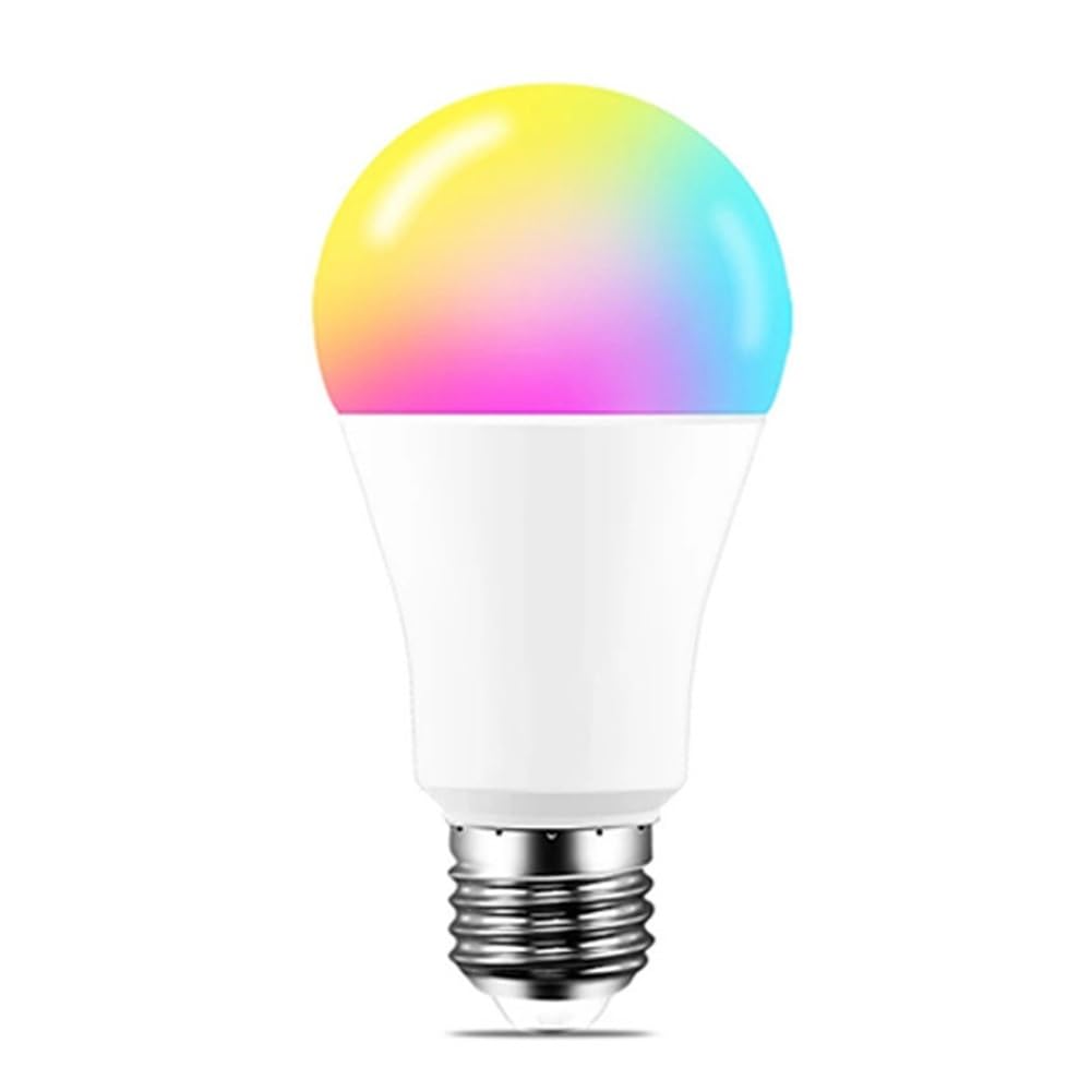 YSJX luces de amplio voltaje, Paquete de 5 bombillas LED inteligentes AC85-265V E27 de 15 W, luz blanca cálida y luz blanca fría, control de sonido, Bombillas para el hogar(RGB+CW+WW)