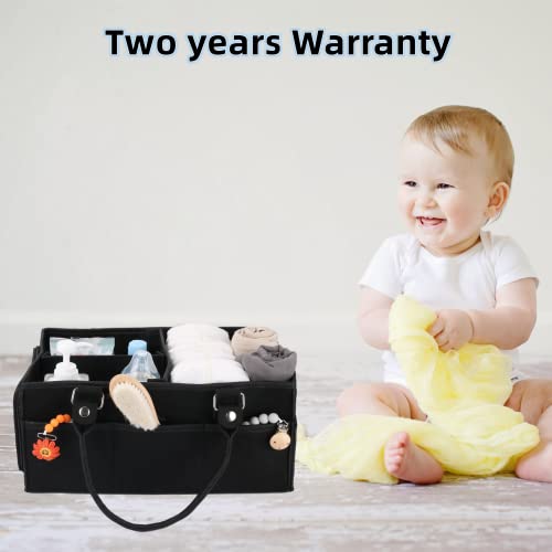 Baby-Diaper-Caddy-Organizer-for-Girl-Boy-Large-Nursery-Storage-Bin-Basket-Portable-Holder-Tote-Bag-for-Changing-Table-and-Car-Baby-Shower-Gifts-Newborn-Essentials-Baby-Registry-Must-Haves-Items-black