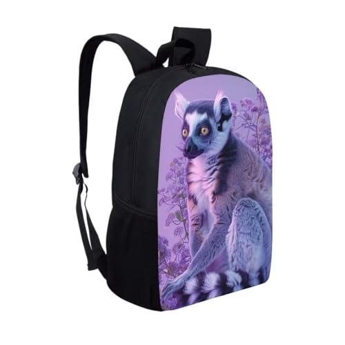 Beauty Collector Lemur School Backpack for Kids Student Schoolbag Zoo Travel Day Pack for Elementary Girls2
