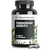 Nattochinasi – 180 capsule ad alto dosaggio con 100 mg ciascuna (20.000 FU/g) – natto da soia senza OGM – vegano, senza additivi inutili – prodotto e testato in laboratorio in Germania