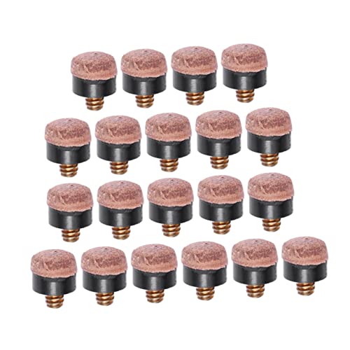 VICASKY 20Pcs Billiard Pool Stick Tips Durable Replacement Snooker Tips High Performance Billiard Accessories for Enhanced Gameplay Easy to Use Carry