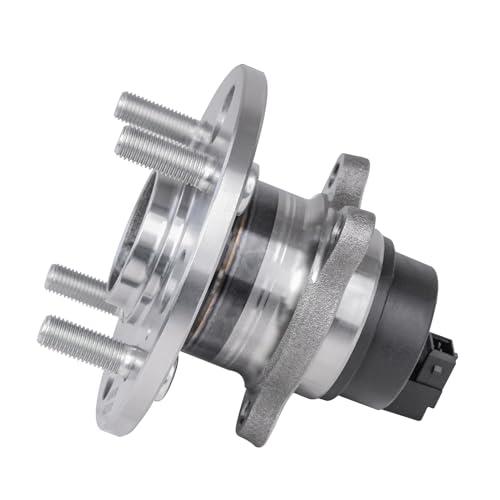 Image of Detroit Axle - 2pc Rear Wheel Bearing and Hubs Assembly with ABS & 4-Lug for Hyundai Accent 2006-2011, Kia Rio 2006-2011, Rio5 2006-2011, 4-Wheel ABS, 512324