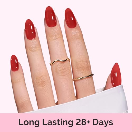 Image of MelodySusie Jelly Gel Nail Polish Set,6 Transparent Colors,Milky or Jelly Texture,Strawberry Pink Colors Soak Off UV LED Light Cure or Salon Manicure and Nail Art DIY at Home 15ML 0.3Fl Oz