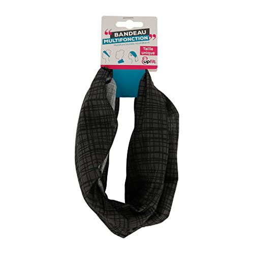 UPFIT - Bandeau Multifonctions - Taille Unique - Permet Le Maintien des Cheveux Pendant Le Sport - Matière: 100% Polyester - Peut se Porter sur Le Cou, Poignet, en Bandeau, en Bonnet, etc Cover