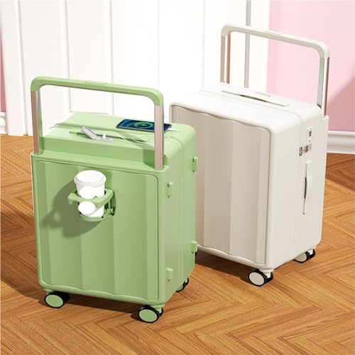 Suitcase Trolley suitcase women's 24-inch universal wheel multi-color suitcase 20-inch password boarding case Luggage(Green)3