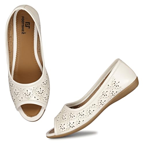 Image of Footshez Women's Black Ballet Flat | Women's Fashion Sandals Bellies-P