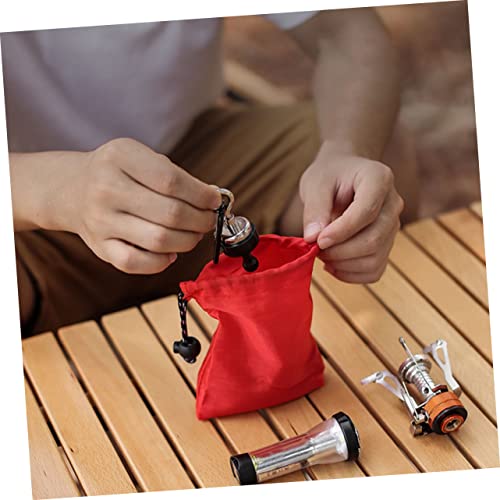 De rangement extérieur en toile polyester lavable et robuste à cordon pour le bivouac