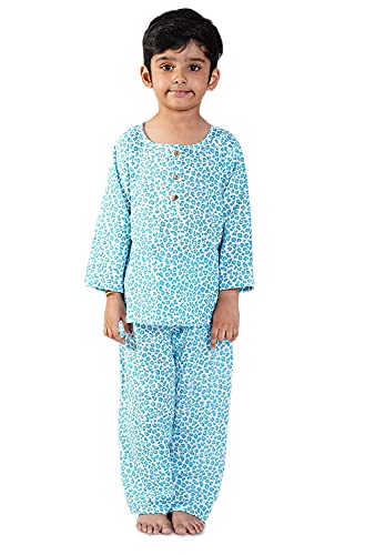 Image of Cotton Unisex Printed Night Suit Dress Set Combo Pack for Girls Boys