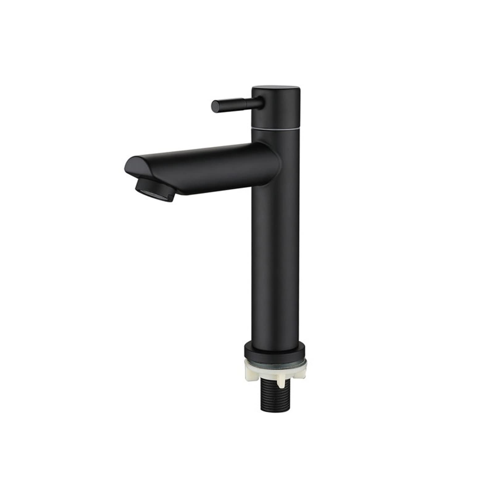 Robinet de lavabo contre la rouille et les fuites, acier inoxydable 304 noir mat