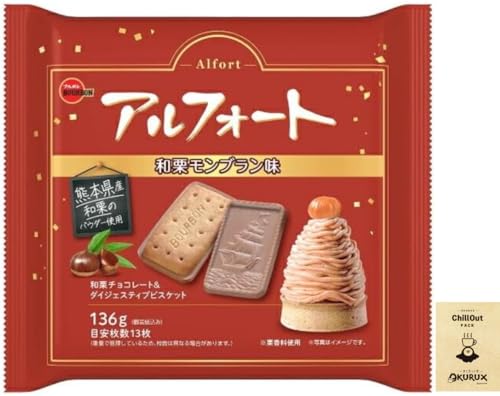 OKURUX ブルボン アルフォート 和栗モンブラン味 136g ×1袋 CHILLOUT PACK 栗 モンブラン 個包装 大袋のサムネイル