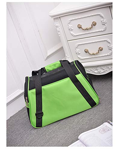 Sac à dos sac portable messenger vert pour chat et petit chien - 5
