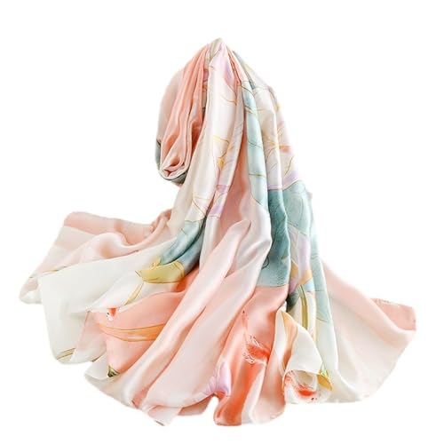 Image of Printed Poly Silken feel Scarf Stole for Women | Stylish, Soft, & Lightweight | Satin Feel Neck Scarf, Hair Scarf, Head Scarf for Women