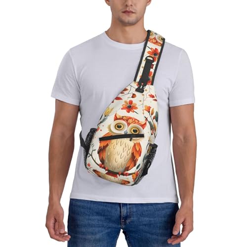 Bolso Cruzado Ligero Cartoon Owl para Senderismo miniatura 7