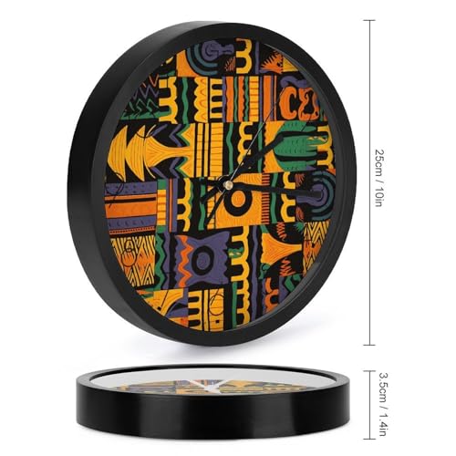 Reloj de Pared Digital Redondo 10 Pulgadas Negro miniatura 2