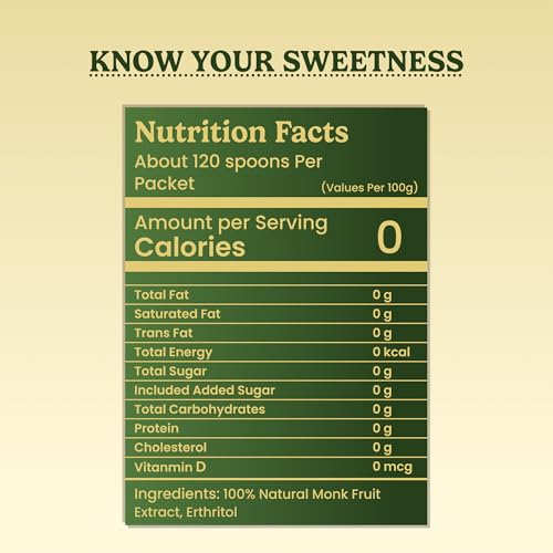 Image of Homeda Monkfruit Sweetener Organic with Non-GMO Erythritol (360g) 1:1 Sugar Substitute | Monk Fruit Powder Sweetner Extract for Diabetes - Healthy Keto Zero Calorie Sugar