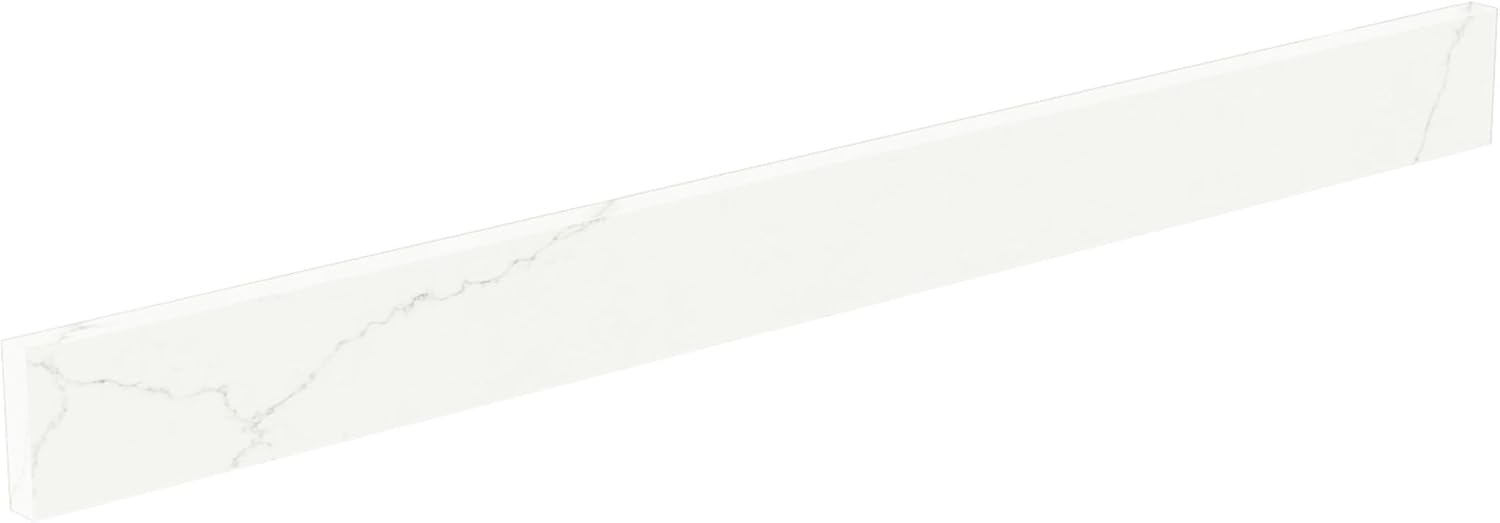 Cultured Marble Backsplash - Light-Vein Carrara by Wyndham Collection'