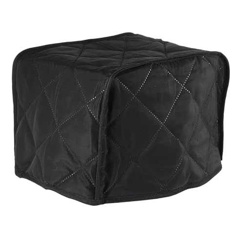 KOCKSHION Cubierta Fácil de Limpiar para Electrodomésticos Negra de Poliéster, Funda Protectora para Tostadora en Cocina y Restaurante