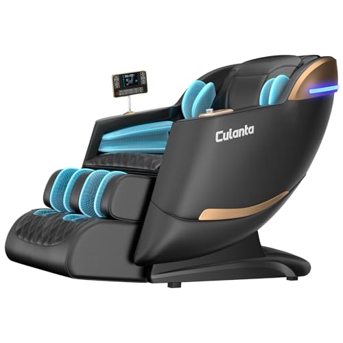 Culanta Massage Chair Full Body, Zero Gravity SL-Track Shiatsu Massage Recliner Chair with Body Scan, Airbags, Foot Rollers, Deep Yoga Stretch, Heating (U1-Black) - Image 7