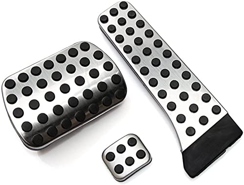 XQauto No Drill Fuel Brake Foot Pedals for Mercedes Benz at C E S GLK SLK CLS SL Class W203/W204/W211/W212/W210(LHD)
