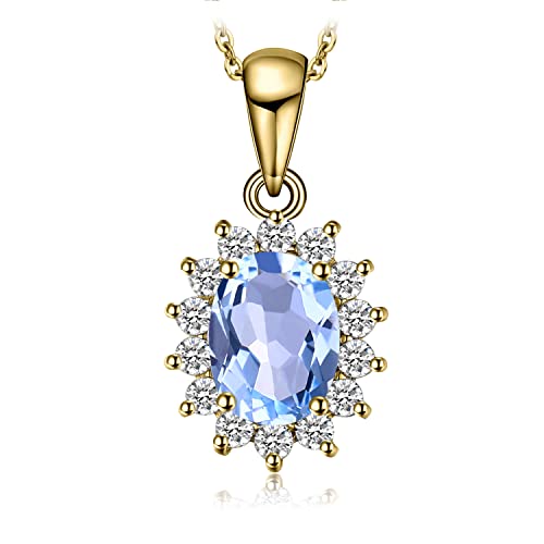 √ ADATTO AD OGNI OCCASIONE: Aggiungi stile al tuo look casual con questa collana ciondolo pietra. Collana donna con pietre dure a taglio ovale, collana cerimonia o anniversario, set da donna per compleanno, collana lunga donna con ciondolo, catena d'argento, tutte le collane di pietre dure per donne in onore dell'amore eterno. Perfetto da indossare tutti i giorni per un look che fa tendenza, a prescindere da quale sia dall'occasione. Un'aggiunta abbagliante per la tua collezione di gioielli!