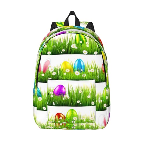 Sac à dos voyage femme avec motif œuf de Pâques idéal pour le train