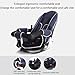 Portable Tandem Strollers 4 in 1 Portable Kids Trike Twin Trolley Bicycle Twin Stroller Large Space Metal Baby Carriage