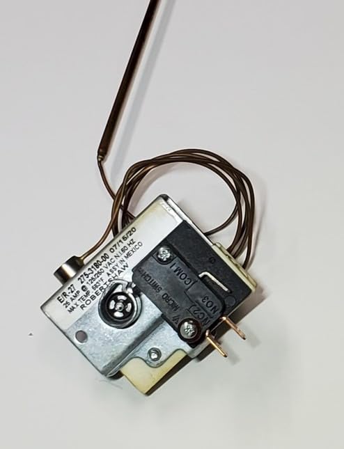 WB21X5287 Oven Thermostat Control 5-Wire with Capillary Tube & Bulb D-Shaped Shaft Replacement AP2023656 PS236027