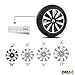 SPARCO SPC1491BKSV Tapacubos Lazio, Negro/Plata, Set de 4, 14"